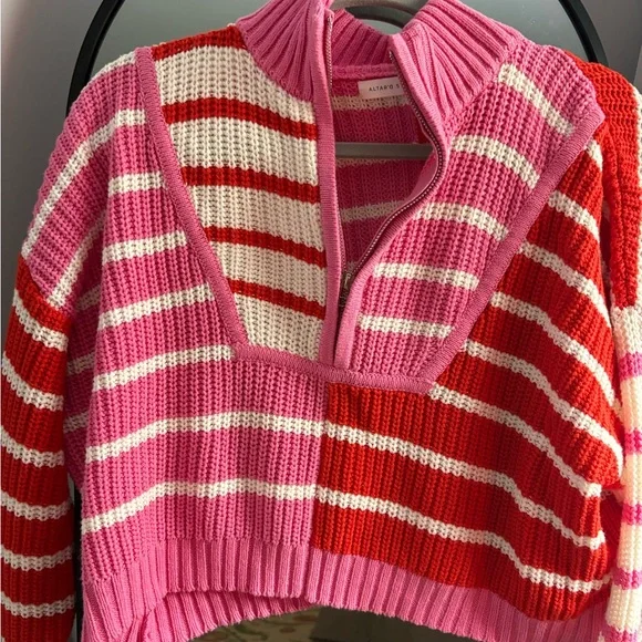 Altar’d State Knit Zip Sweater - Picture 2 of 4